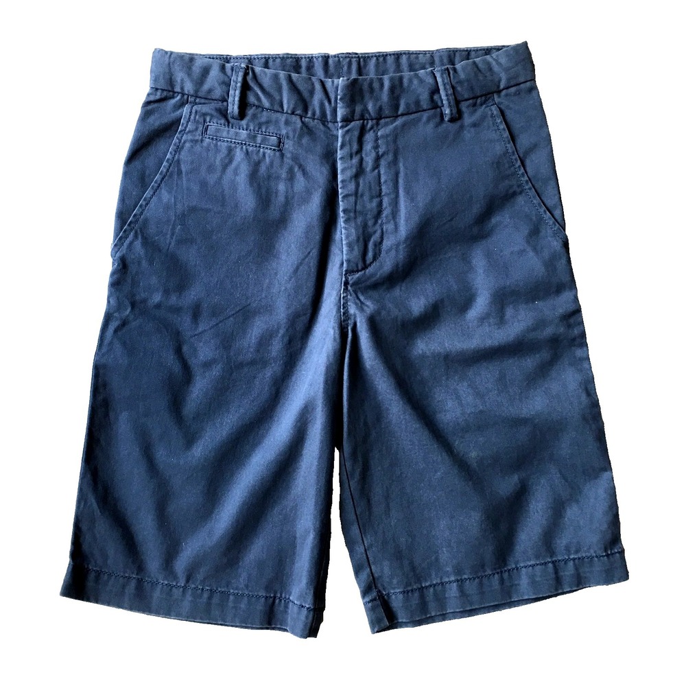 New Gap Chino Blue Khaki Shorts Boy 14 R XL Cotton Flat Front Derby Preppy Beach